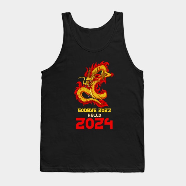 happy new year 2024 Tank Top by JackRendang